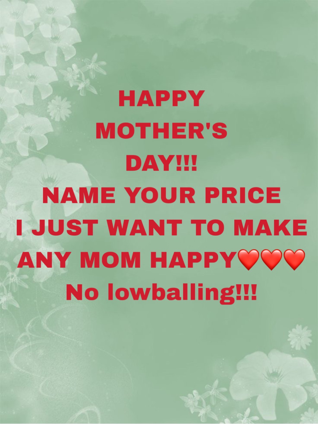 Mother's Day Greeting Card - Green